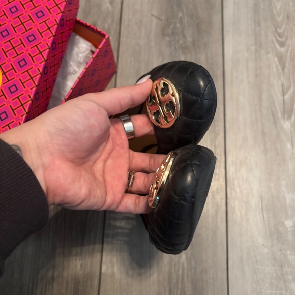 Tory Burch Chelsea quilted ballet flat nappa leather, size 9 - Picture 6 of 6